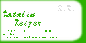 katalin keizer business card